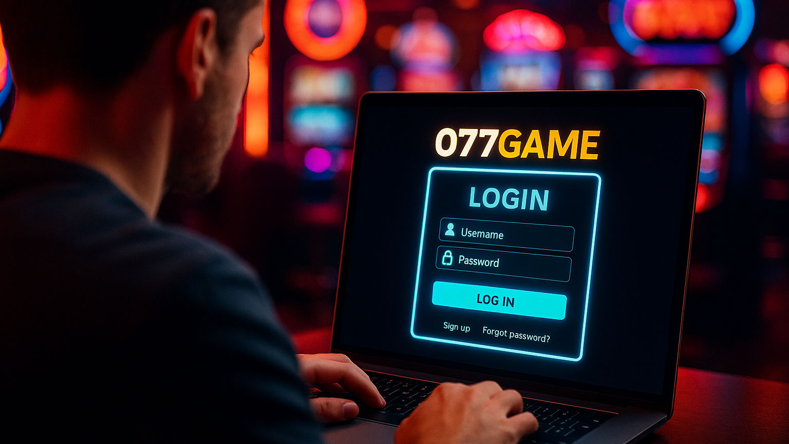 Criar uma nova Conta no plataforma 077GAME