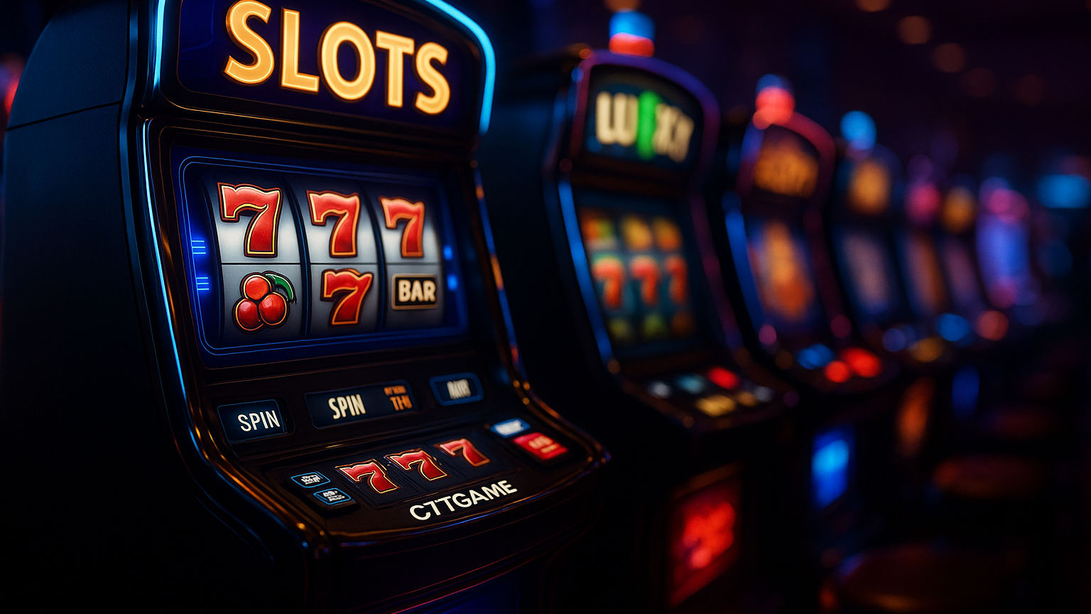 Explore o mundo das slot machines no 077GAME Casino